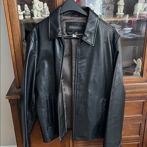 Banana Republic Men's Black Leather Jacket